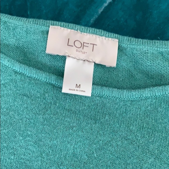 Green Loft Ruffle Sweater - Picture 4 of 5